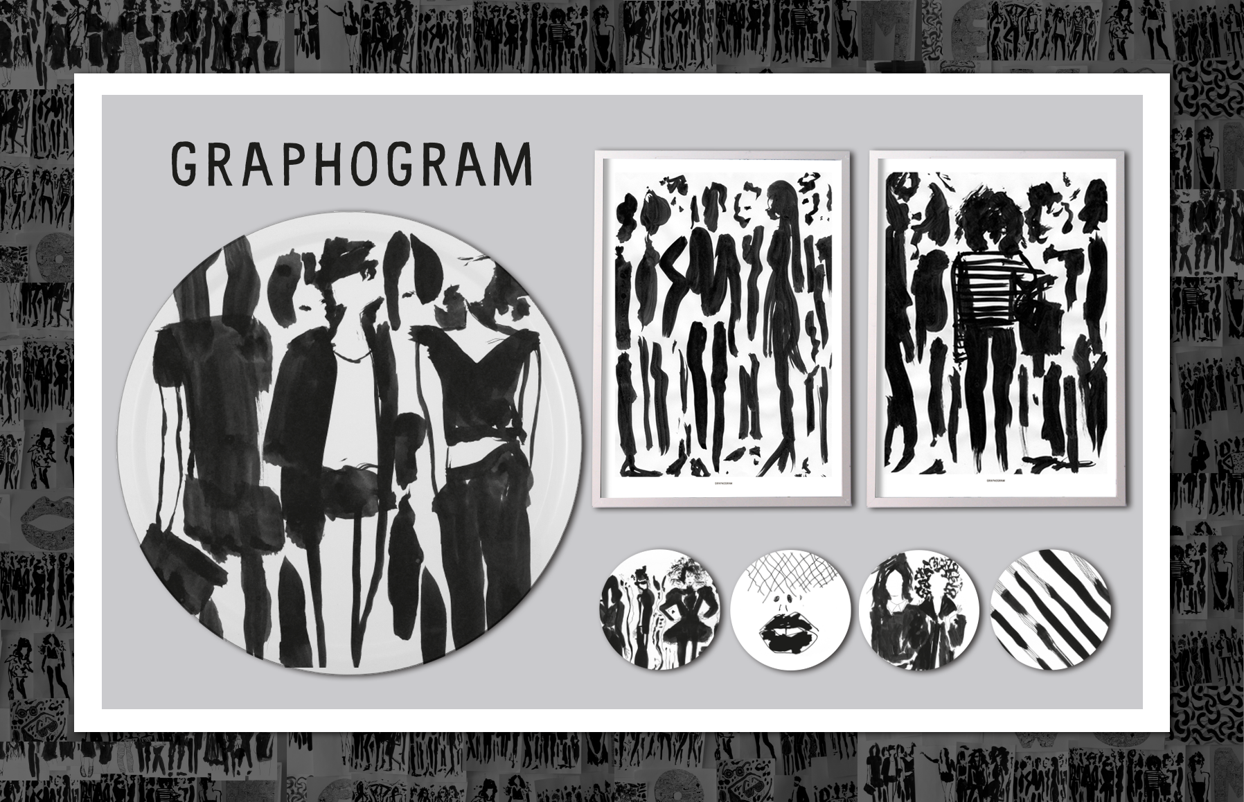 Graphogram, Trays, coasters & posters