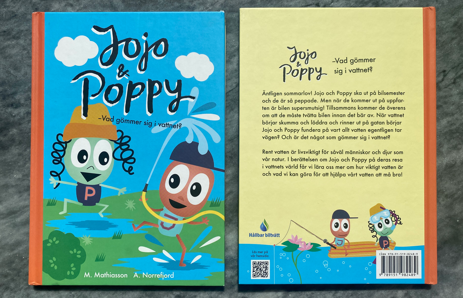 Jojo & Poppy. Barnbok på uppdrag av Hållbar  Biltvätt.